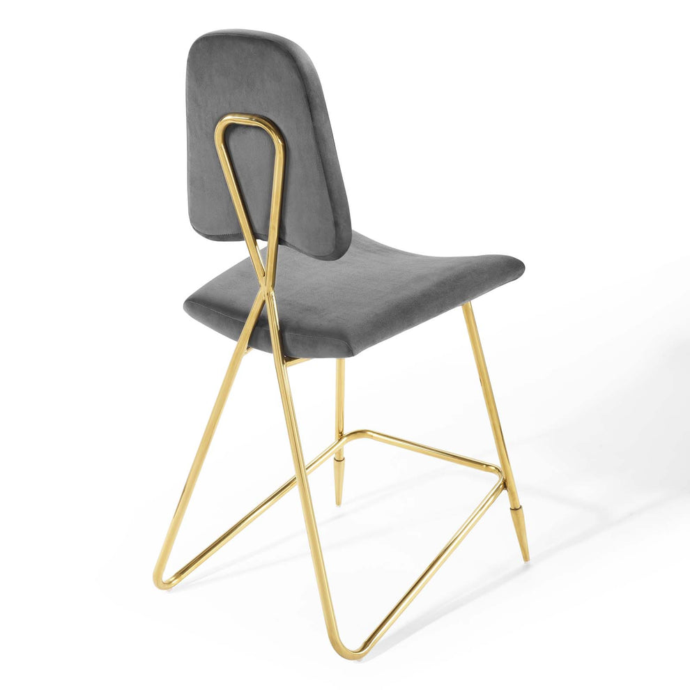 Ponder Counter Stool Performance Velvet Set of 2 By Modway - EEI-5572 | Counter Stools | Modishstore - 10