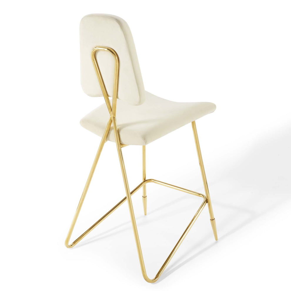 Ponder Bar Stool Performance Velvet Set of 2 By Modway - EEI-5573 | Bar Stools | Modishstore - 11