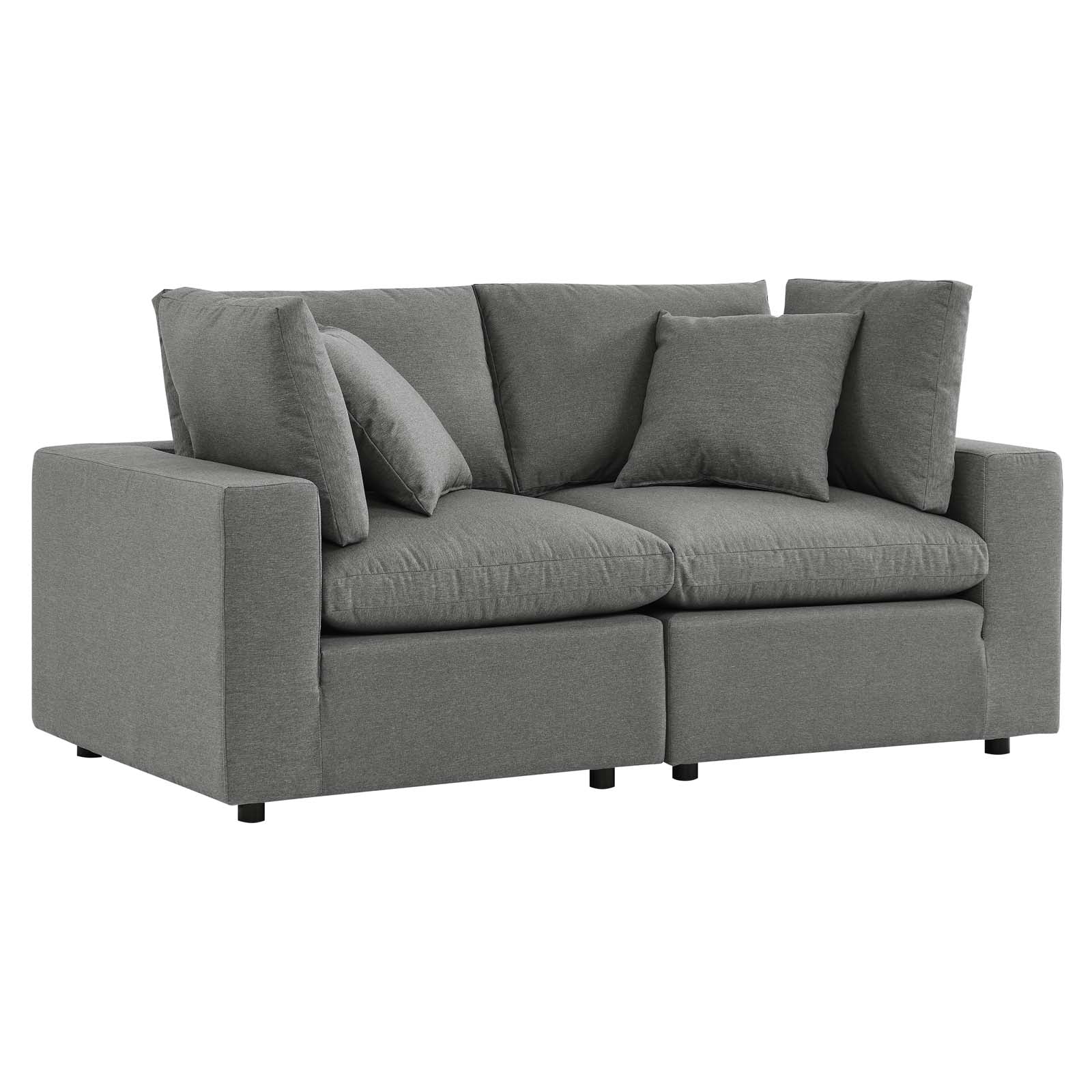 Modway Commix Overstuffed Outdoor Patio Loveseat | Outdoor Sofas, Loveseats & Sectionals | Modishstore-3