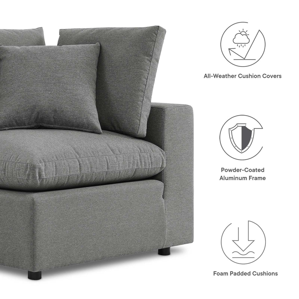 Modway Commix Overstuffed Outdoor Patio Loveseat - EEI-5576 | Outdoor Sofas, Loveseats & Sectionals | Modishstore - 8
