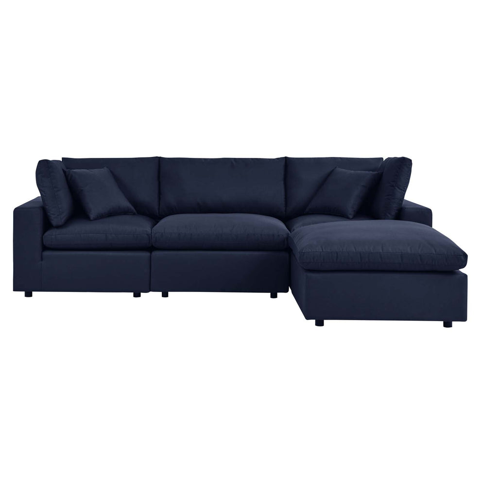 Modway Commix 4-Piece Outdoor Patio Sectional Sofa - EEI-5580 | Outdoor Sofas, Loveseats & Sectionals | Modishstore - 11