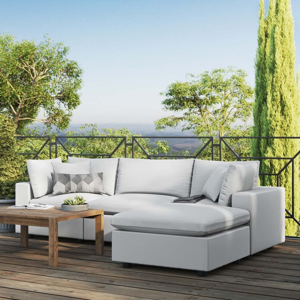 Modway Commix 4-Piece Outdoor Patio Sectional Sofa - EEI-5580 | Outdoor Sofas, Loveseats & Sectionals | Modishstore - 16