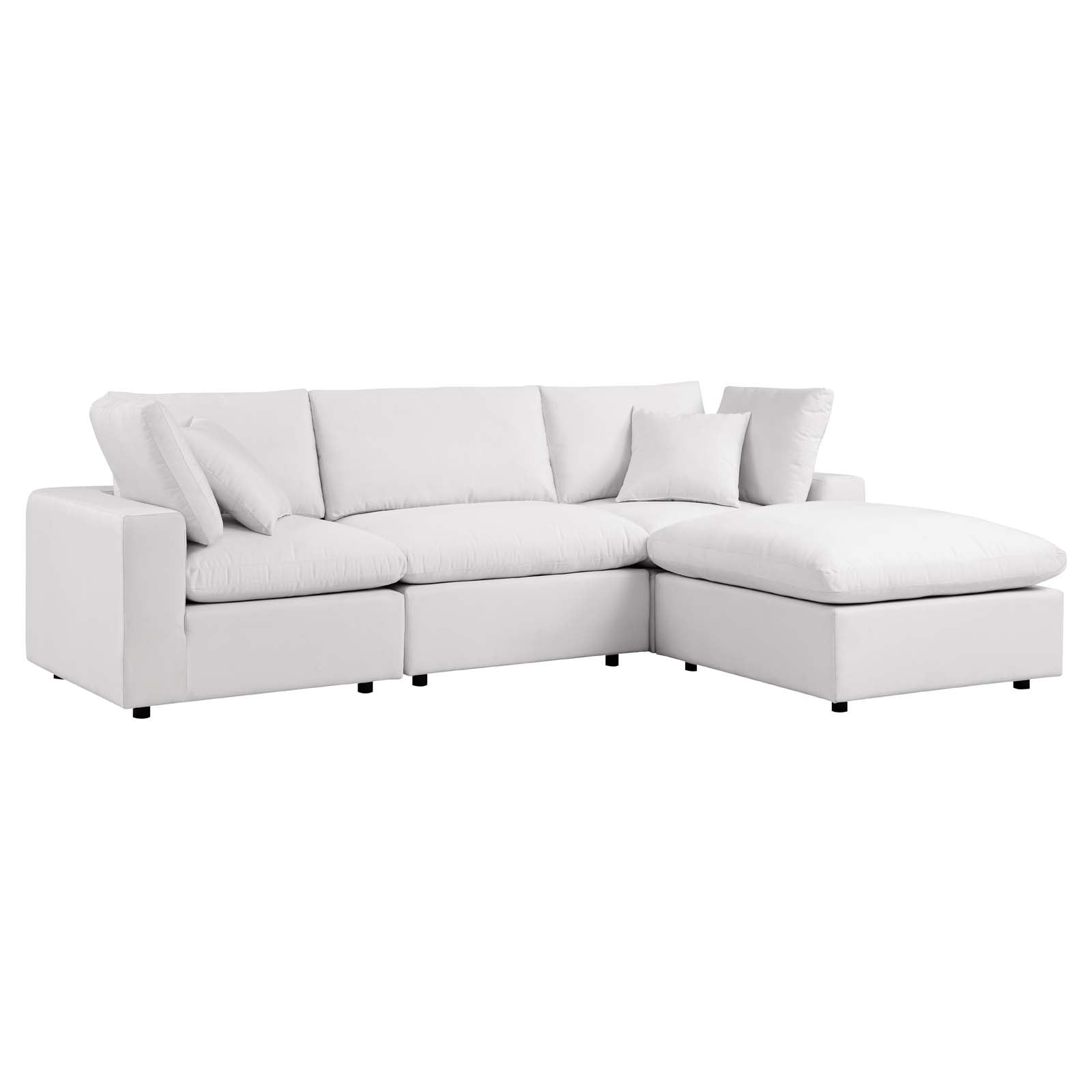 Modway Commix 4-Piece Outdoor Patio Sectional Sofa | Outdoor Sofas, Loveseats & Sectionals | Modishstore-20
