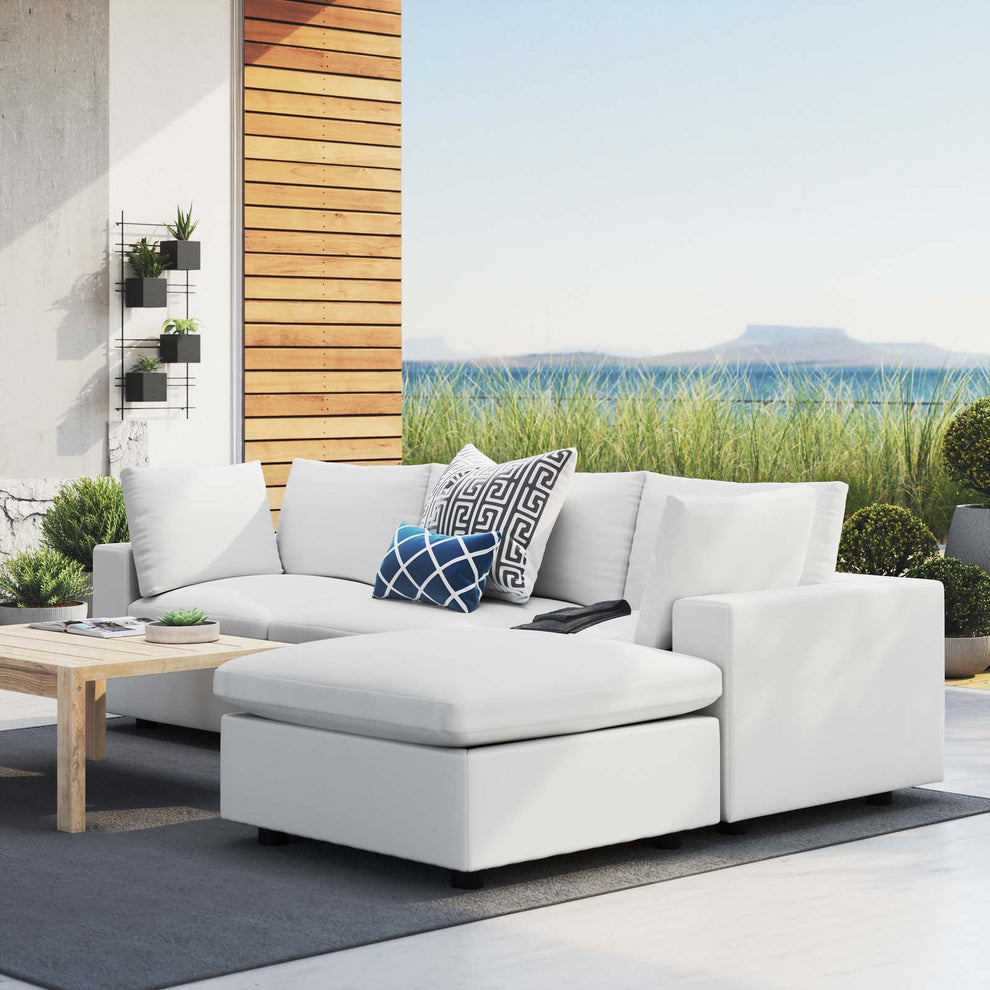 Modway Commix 4-Piece Sunbrella® Outdoor Patio Sectional Sofa - EEI-5581 | Outdoor Sofas, Loveseats & Sectionals | Modishstore - 16