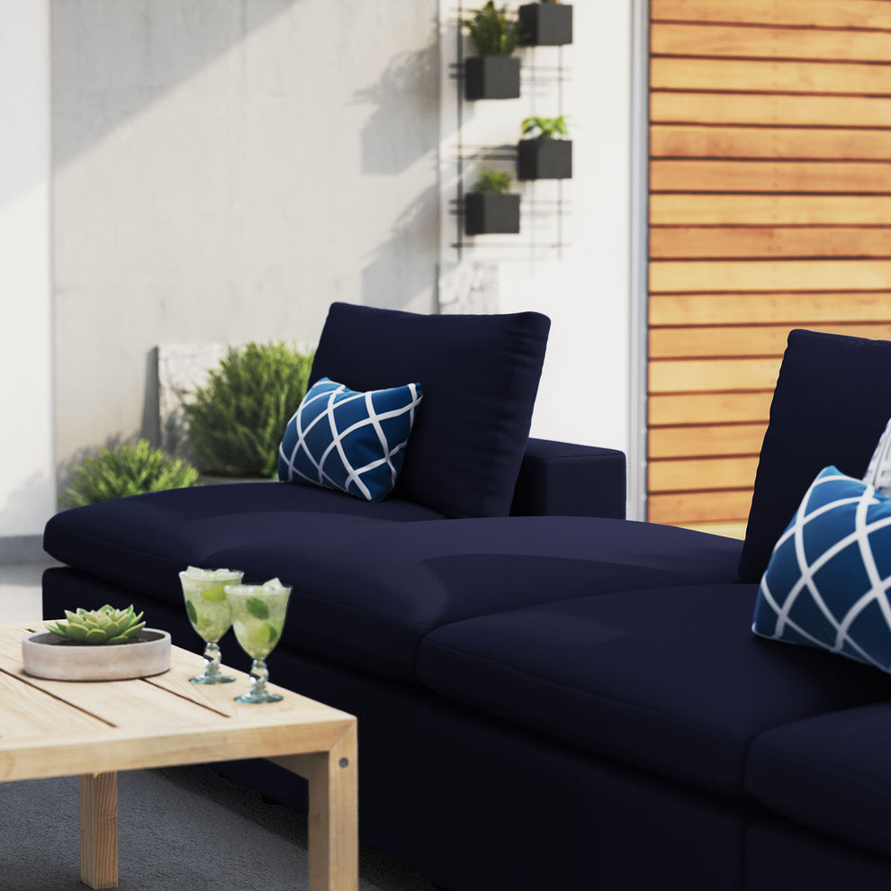 Modway Commix 4-Piece Sunbrella® Outdoor Patio Sectional Sofa - EEI-5582 | Outdoor Sofas, Loveseats & Sectionals | Modishstore - 2