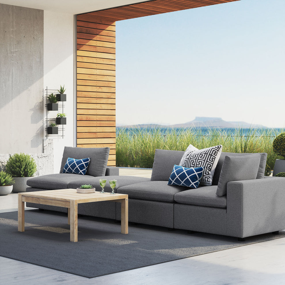 Modway Commix 4-Piece Sunbrella® Outdoor Patio Sectional Sofa - EEI-5582 | Outdoor Sofas, Loveseats & Sectionals | Modishstore - 8