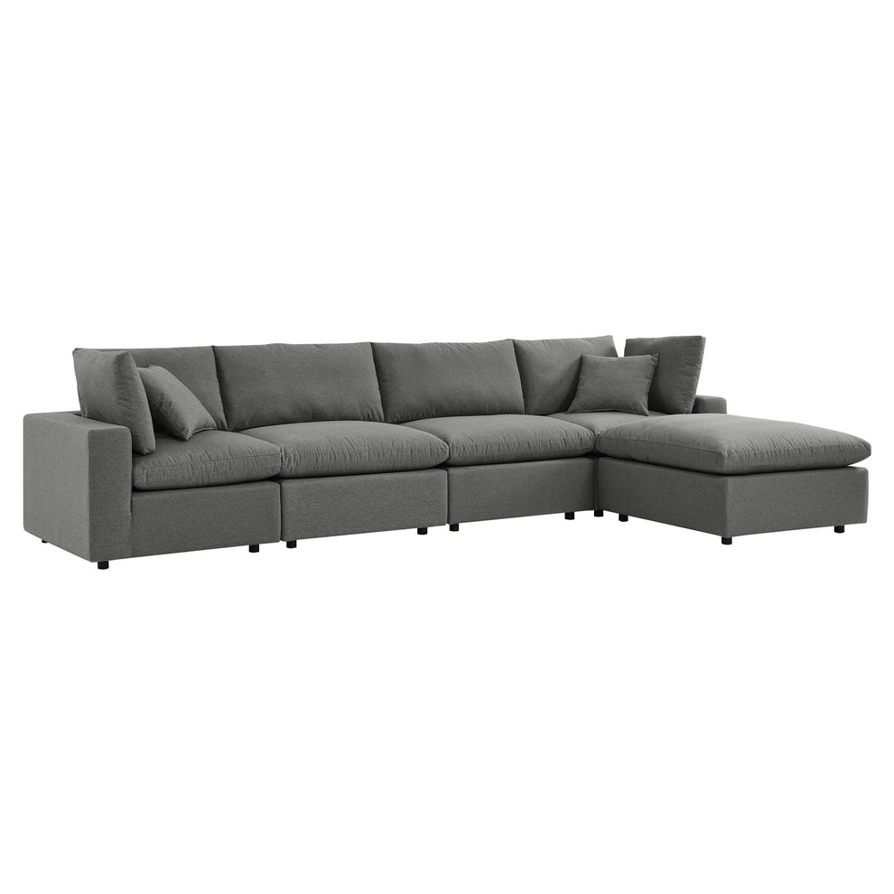 Modway Commix 5-Piece Outdoor Patio Sectional Sofa - EEI-5583 | Outdoor Sofas, Loveseats & Sectionals | Modishstore - 3