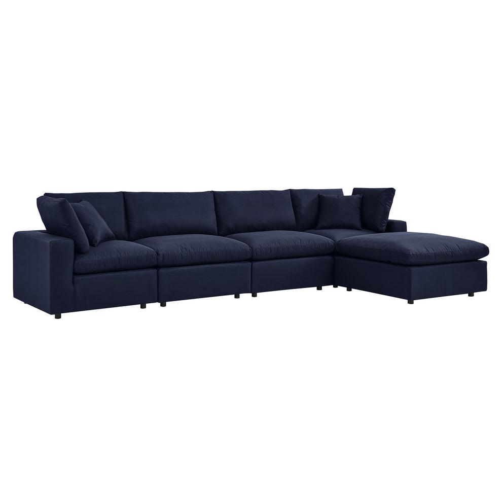 Modway Commix 5-Piece Outdoor Patio Sectional Sofa - EEI-5583 | Outdoor Sofas, Loveseats & Sectionals | Modishstore - 11