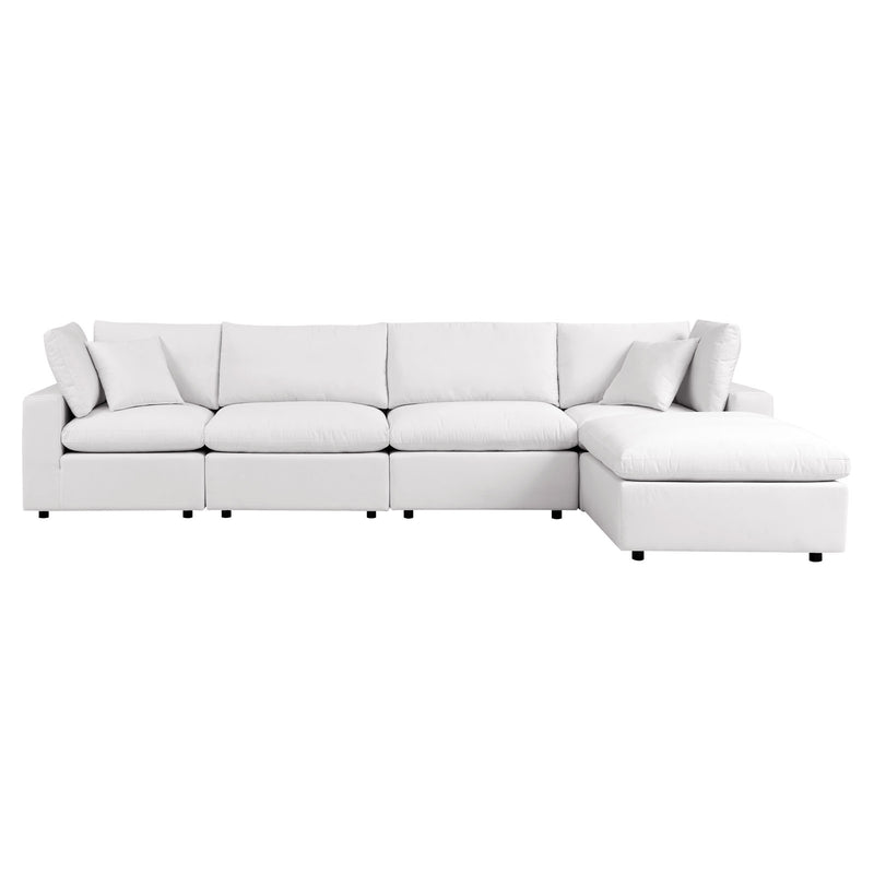 Modway Commix 5-Piece Outdoor Patio Sectional Sofa - EEI-5583 | Outdoor Sofas, Loveseats & Sectionals | Modishstore - 18