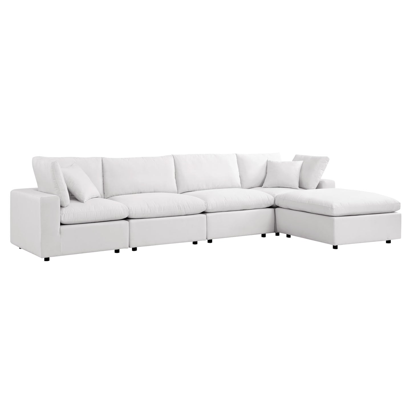 Modway Commix 5-Piece Outdoor Patio Sectional Sofa | Outdoor Sofas, Loveseats & Sectionals | Modishstore-19