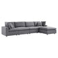 Modway Commix 5-Piece Sunbrella® Outdoor Patio Sectional Sofa | Outdoor Sofas, Loveseats & Sectionals | Modishstore-11