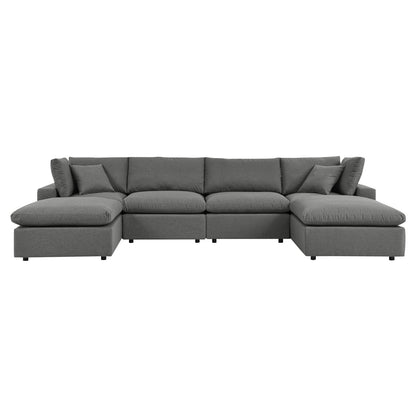 Modway Commix 6-Piece Outdoor Patio Sectional Sofa | Outdoor Sofas, Loveseats & Sectionals | Modishstore-2