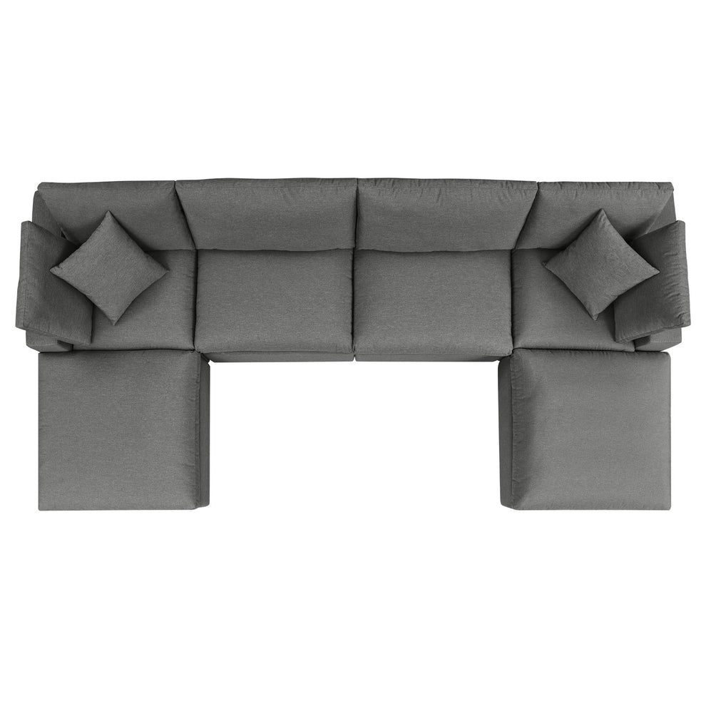 Modway Commix 6-Piece Outdoor Patio Sectional Sofa - EEI-5585 | Outdoor Sofas, Loveseats & Sectionals | Modishstore - 3