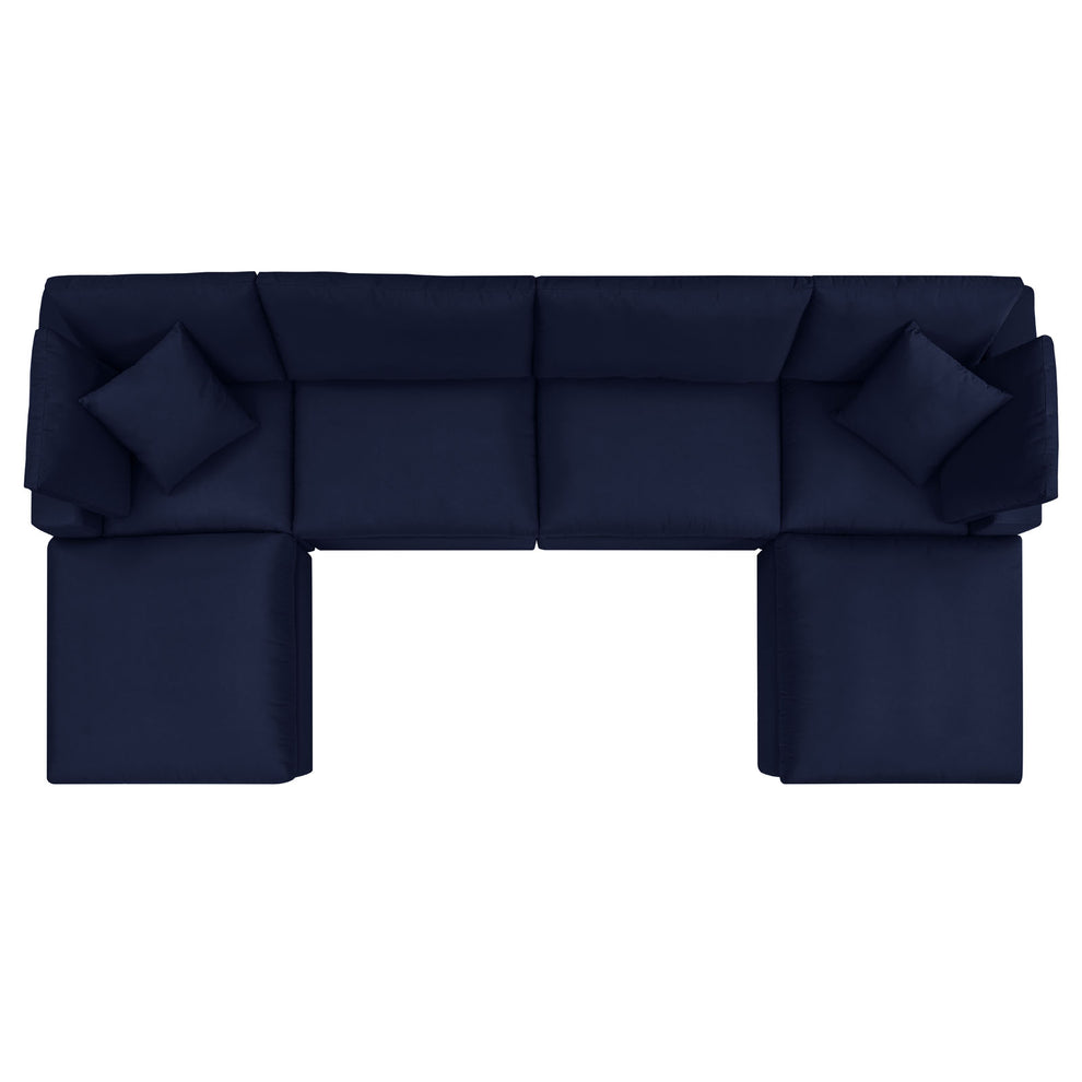 Modway Commix 6-Piece Sunbrella® Outdoor Patio Sectional Sofa - EEI-5586 | Outdoor Sofas, Loveseats & Sectionals | Modishstore - 3