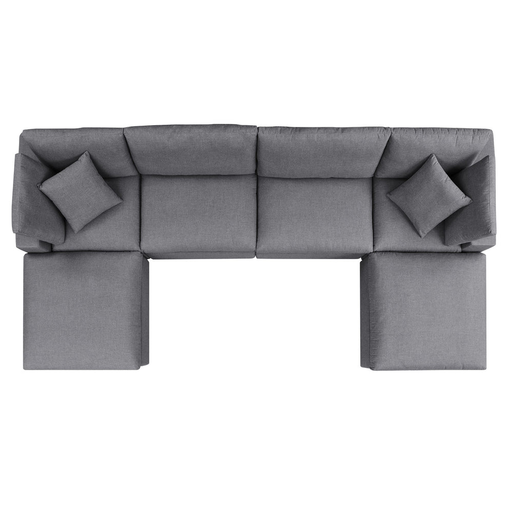 Modway Commix 6-Piece Sunbrella® Outdoor Patio Sectional Sofa - EEI-5586 | Outdoor Sofas, Loveseats & Sectionals | Modishstore - 11