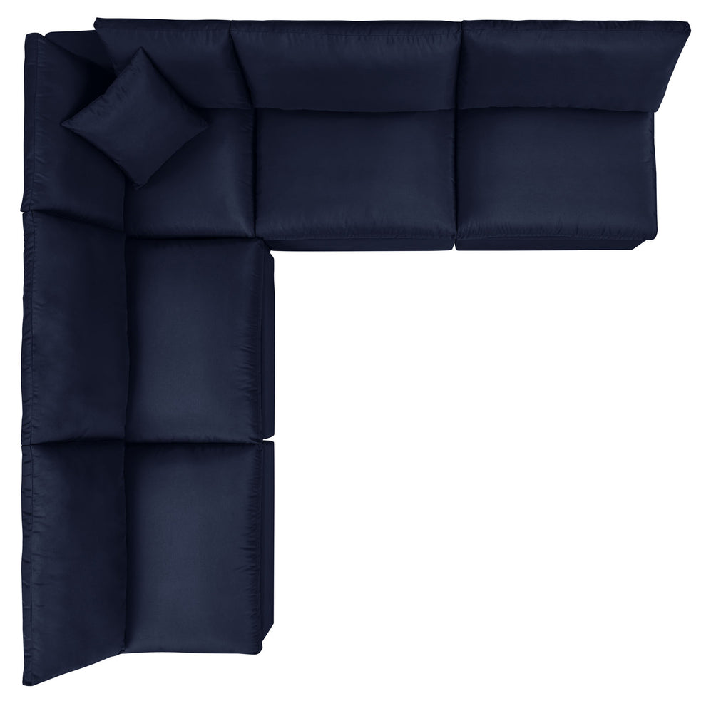 Modway Commix 5-Piece Outdoor Patio Sectional Sofa - EEI-5587 | Outdoor Sofas, Loveseats & Sectionals | Modishstore - 11