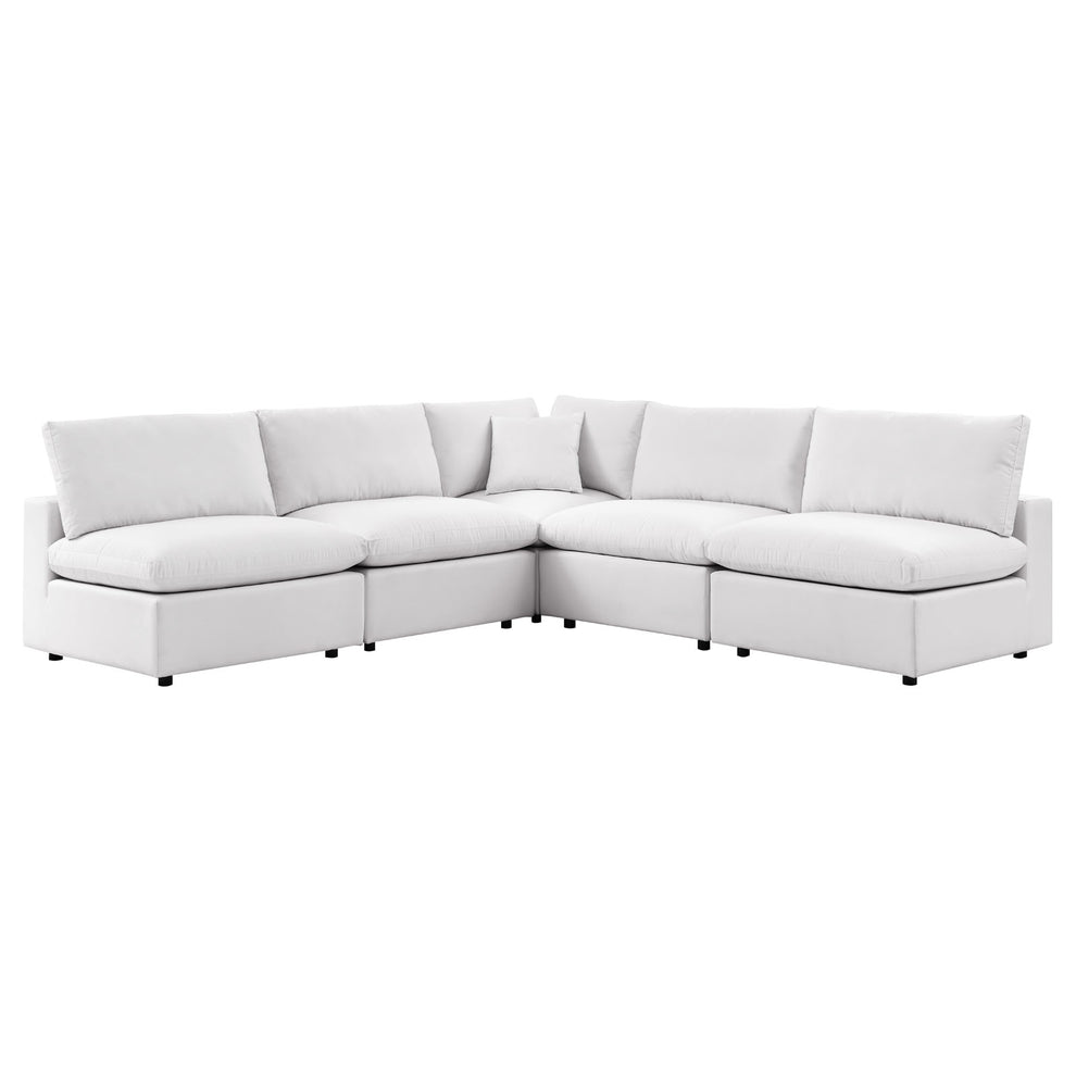 Modway Commix 5-Piece Outdoor Patio Sectional Sofa - EEI-5587 | Outdoor Sofas, Loveseats & Sectionals | Modishstore - 18