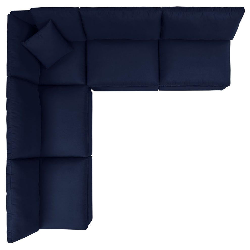 Modway Commix 5-Piece Sunbrella® Outdoor Patio Sectional Sofa - EEI-5588 | Outdoor Sofas, Loveseats & Sectionals | Modishstore - 3