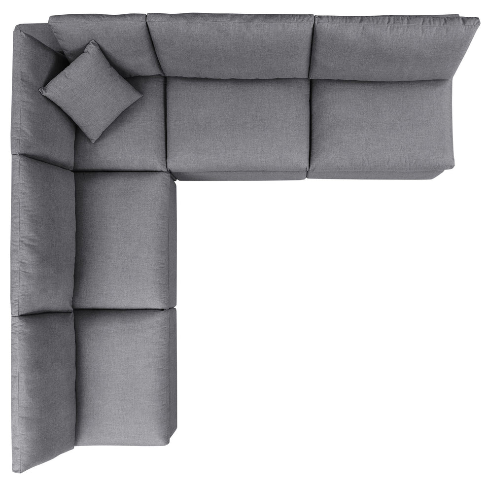 Modway Commix 5-Piece Sunbrella® Outdoor Patio Sectional Sofa - EEI-5588 | Outdoor Sofas, Loveseats & Sectionals | Modishstore - 11