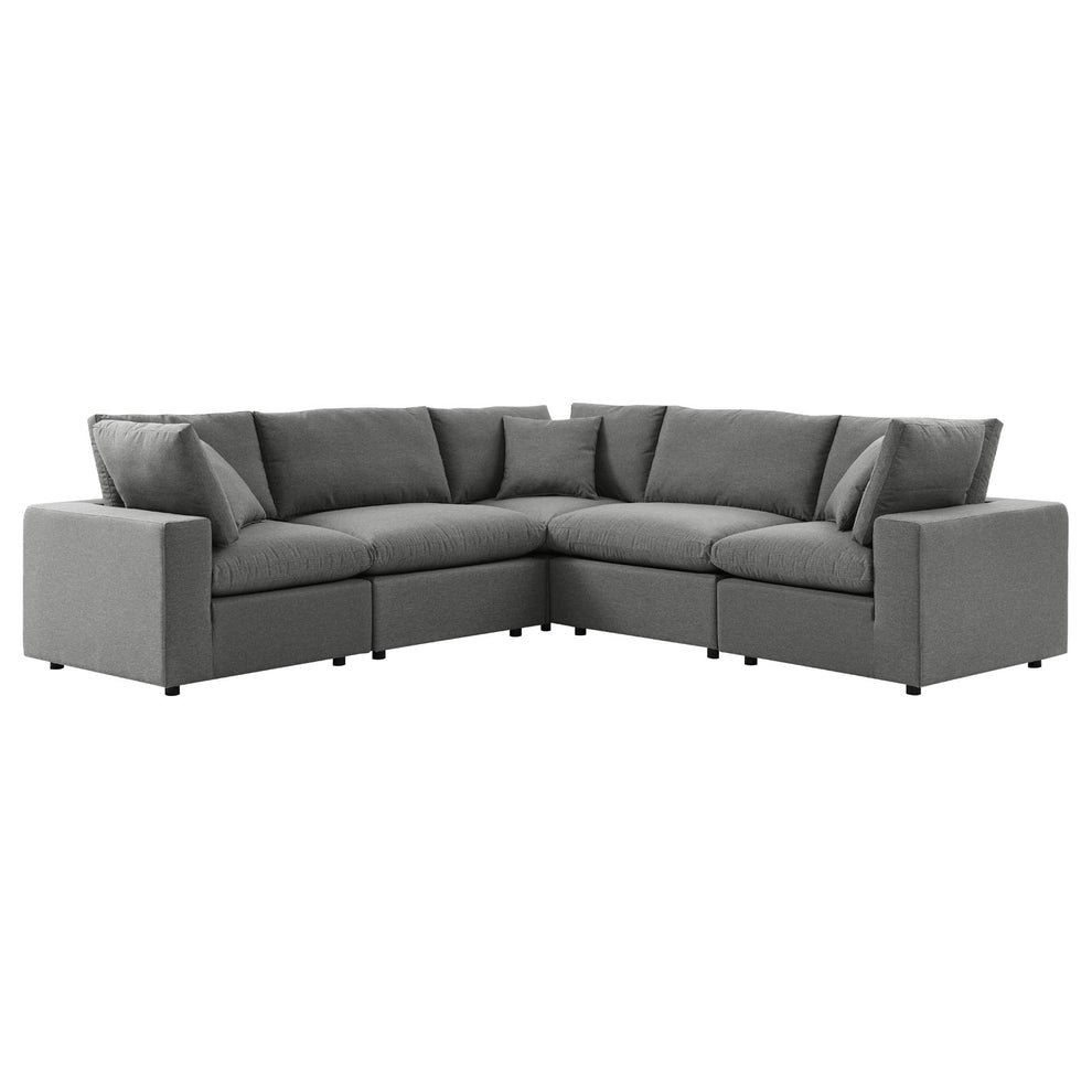 Modway Commix 5-Piece Outdoor Patio Sectional Sofa - EEI-5589 | Outdoor Sofas, Loveseats & Sectionals | Modishstore - 2