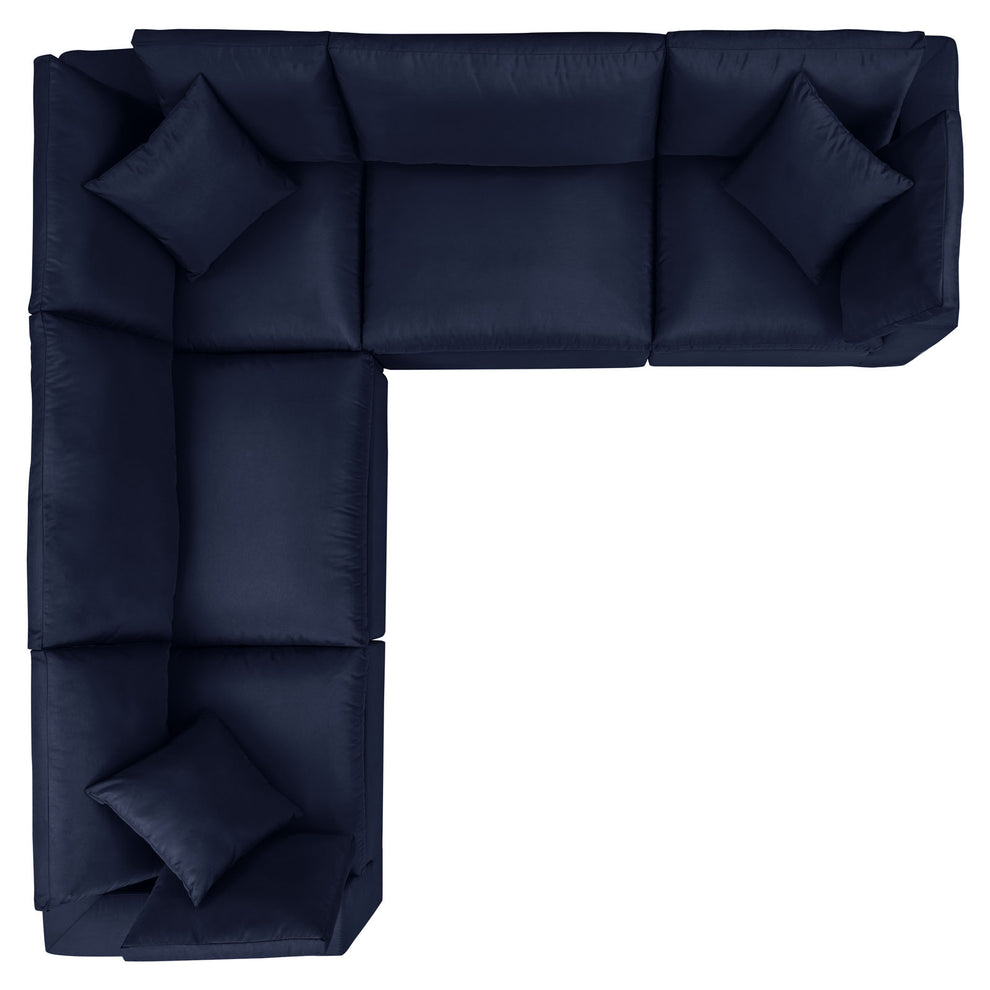 Modway Commix 5-Piece Outdoor Patio Sectional Sofa - EEI-5589 | Outdoor Sofas, Loveseats & Sectionals | Modishstore - 11
