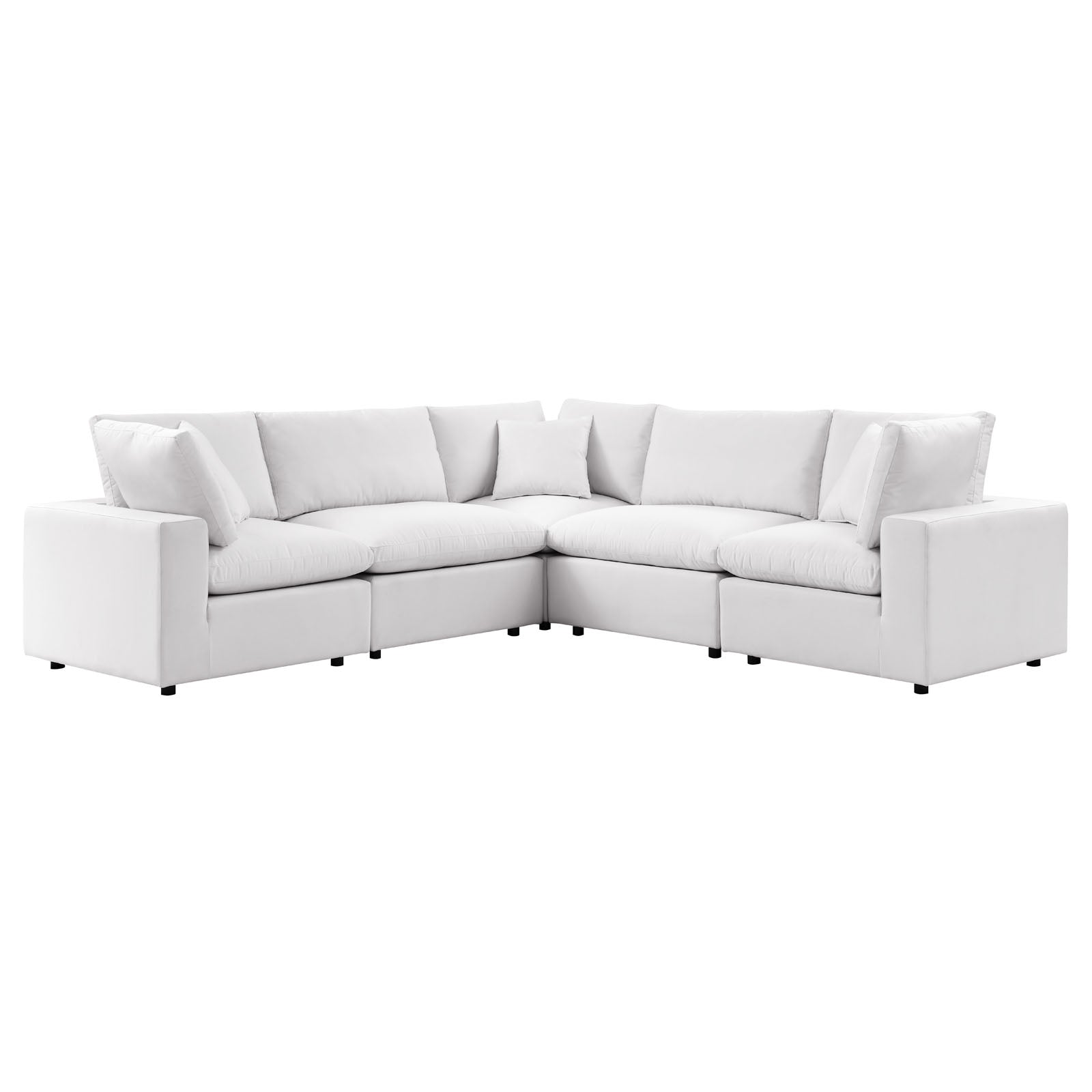 Modway Commix 5-Piece Outdoor Patio Sectional Sofa | Outdoor Sofas, Loveseats & Sectionals | Modishstore-18