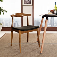 Modway Presidential Wood Dining chair Round Black Walnut – EEI-649