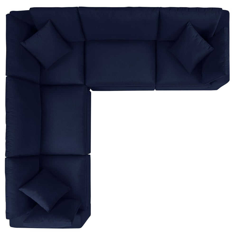Modway Commix 5-Piece Sunbrella® Outdoor Patio Sectional Sofa - EEI-5590 | Outdoor Sofas, Loveseats & Sectionals | Modishstore - 3