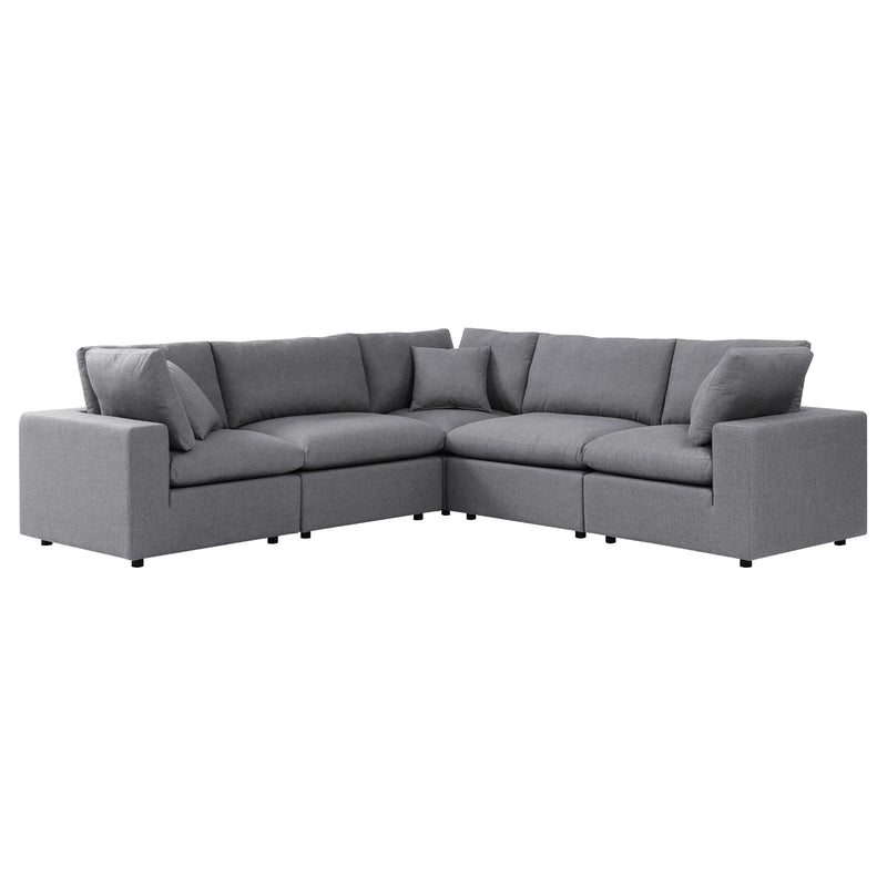 Modway Commix 5-Piece Sunbrella® Outdoor Patio Sectional Sofa | Outdoor Sofas, Loveseats & Sectionals | Modishstore-10