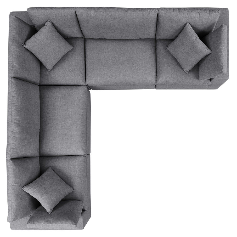 Modway Commix 5-Piece Sunbrella® Outdoor Patio Sectional Sofa - EEI-5590 | Outdoor Sofas, Loveseats & Sectionals | Modishstore - 11