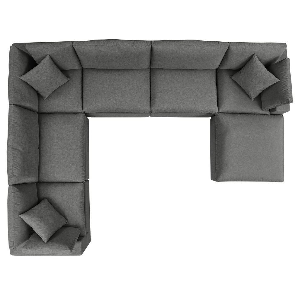Modway Commix 7-Piece Outdoor Patio Sectional Sofa - EEI-5591 | Outdoor Sofas, Loveseats & Sectionals | Modishstore - 3