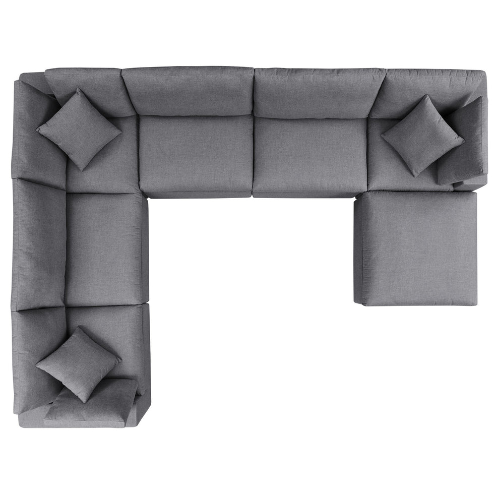 Modway Commix 7-Piece Sunbrella® Outdoor Patio Sectional Sofa - EEI-5592 | Outdoor Sofas, Loveseats & Sectionals | Modishstore - 11
