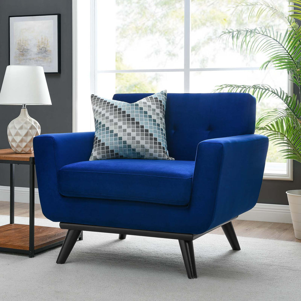 Engage Performance Velvet Armchair By Modway - EEI-5598 | Armchairs | Modishstore - 25