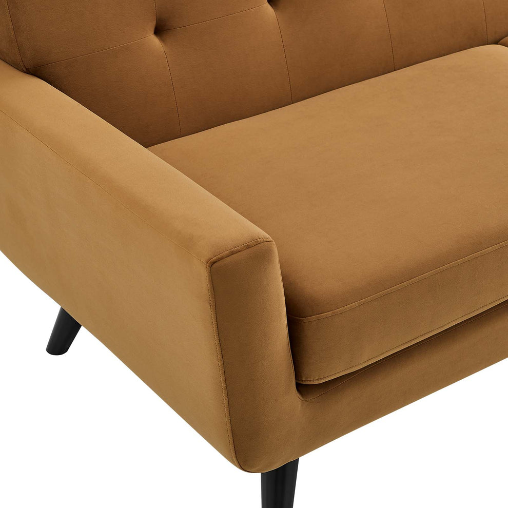 Engage Performance Velvet Loveseat By Modway - EEI-5599 | Loveseats | Modishstore - 5
