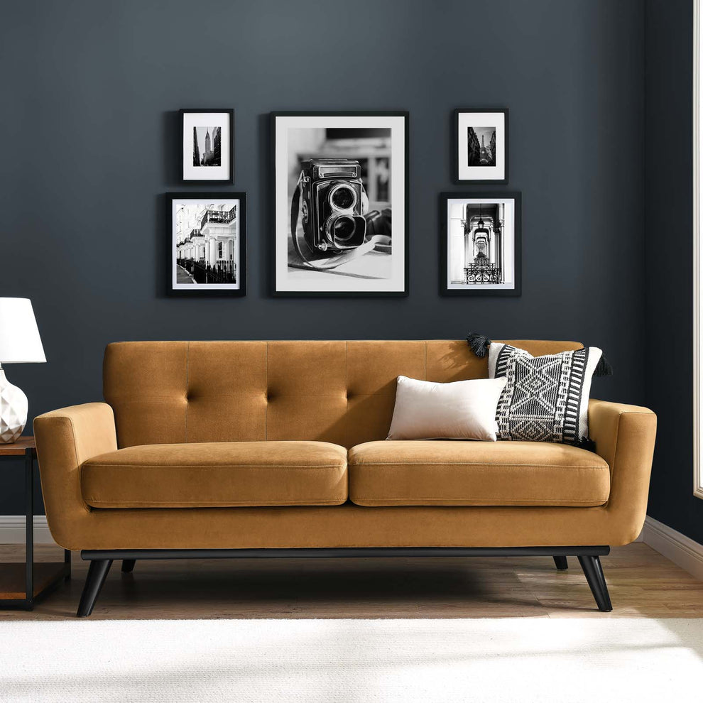 Engage Performance Velvet Loveseat By Modway - EEI-5599 | Loveseats | Modishstore - 1