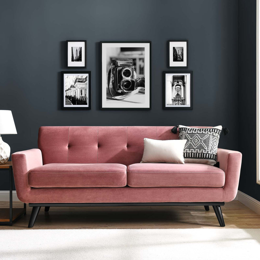 Engage Performance Velvet Loveseat By Modway - EEI-5599 | Loveseats | Modishstore - 9