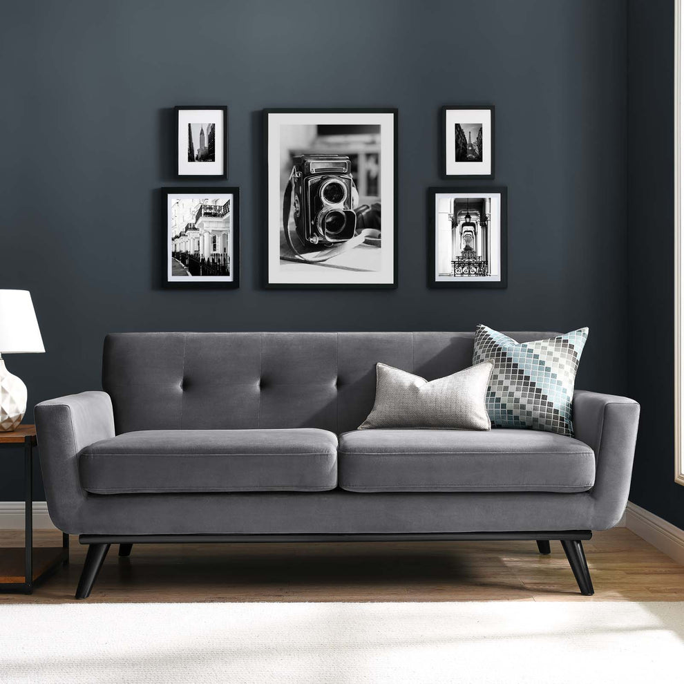 Engage Performance Velvet Loveseat By Modway - EEI-5599 | Loveseats | Modishstore - 17