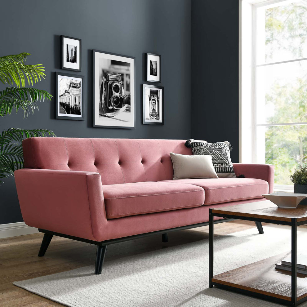 Engage Performance Velvet Sofa By Modway - EEI-5600 | Sofas | Modishstore - 9