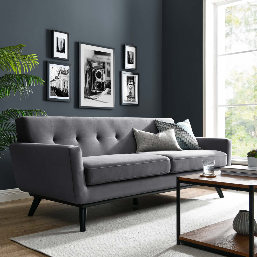Engage Performance Velvet Sofa By Modway - EEI-5600 | Sofas | Modishstore - 17