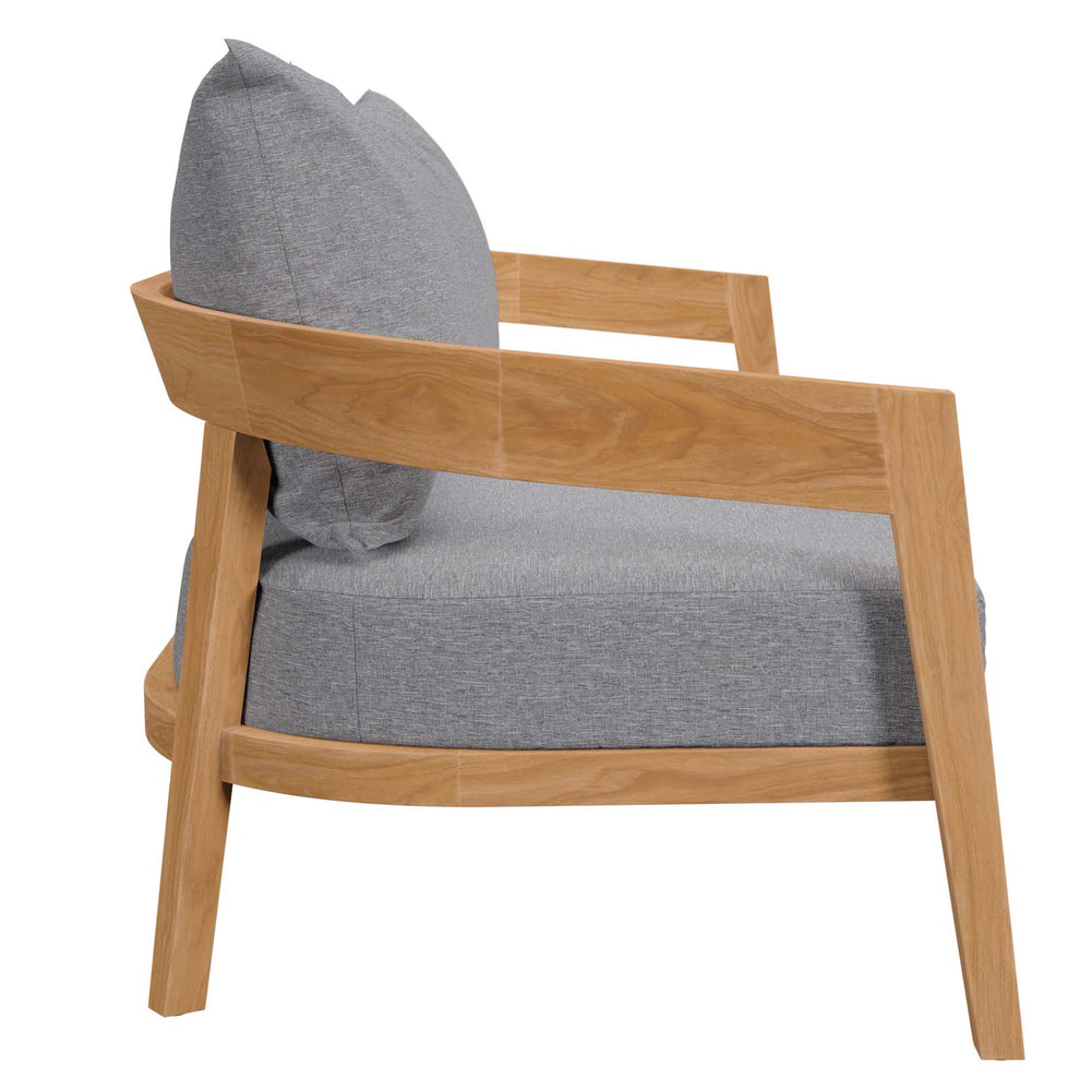 Brisbane Teak Wood Outdoor Patio Loveseat By Modway - EEI-5601 | Outdoor Sofas, Loveseats & Sectionals | Modishstore - 4