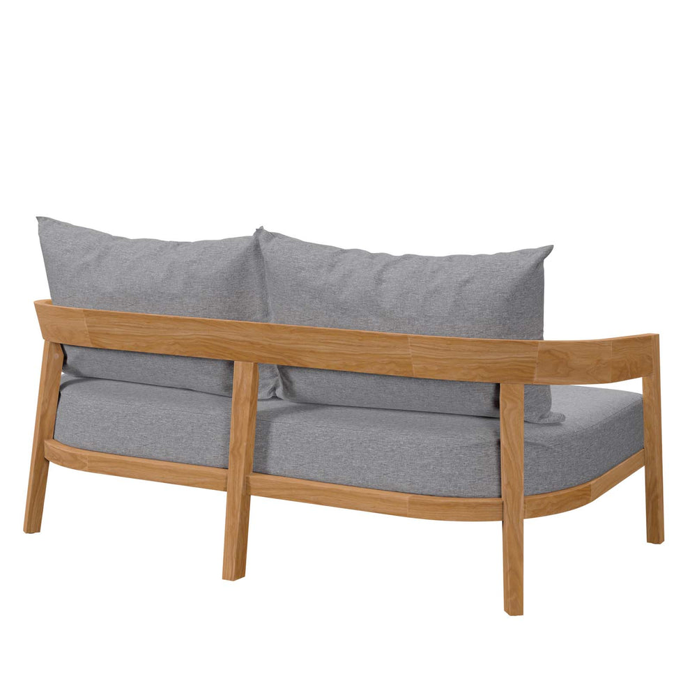 Brisbane Teak Wood Outdoor Patio Loveseat By Modway - EEI-5601 | Outdoor Sofas, Loveseats & Sectionals | Modishstore - 5