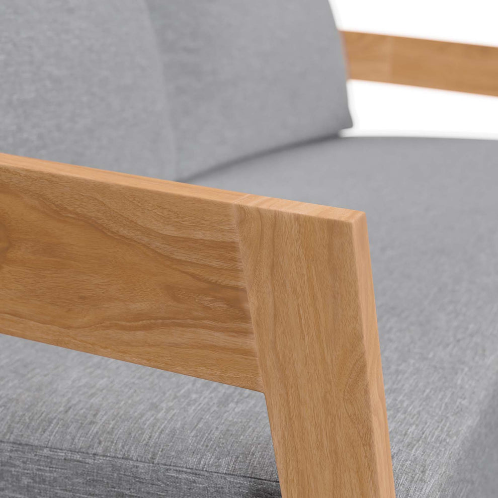 Brisbane Teak Wood Outdoor Patio Loveseat By Modway - EEI-5601 | Outdoor Sofas, Loveseats & Sectionals | Modishstore - 7