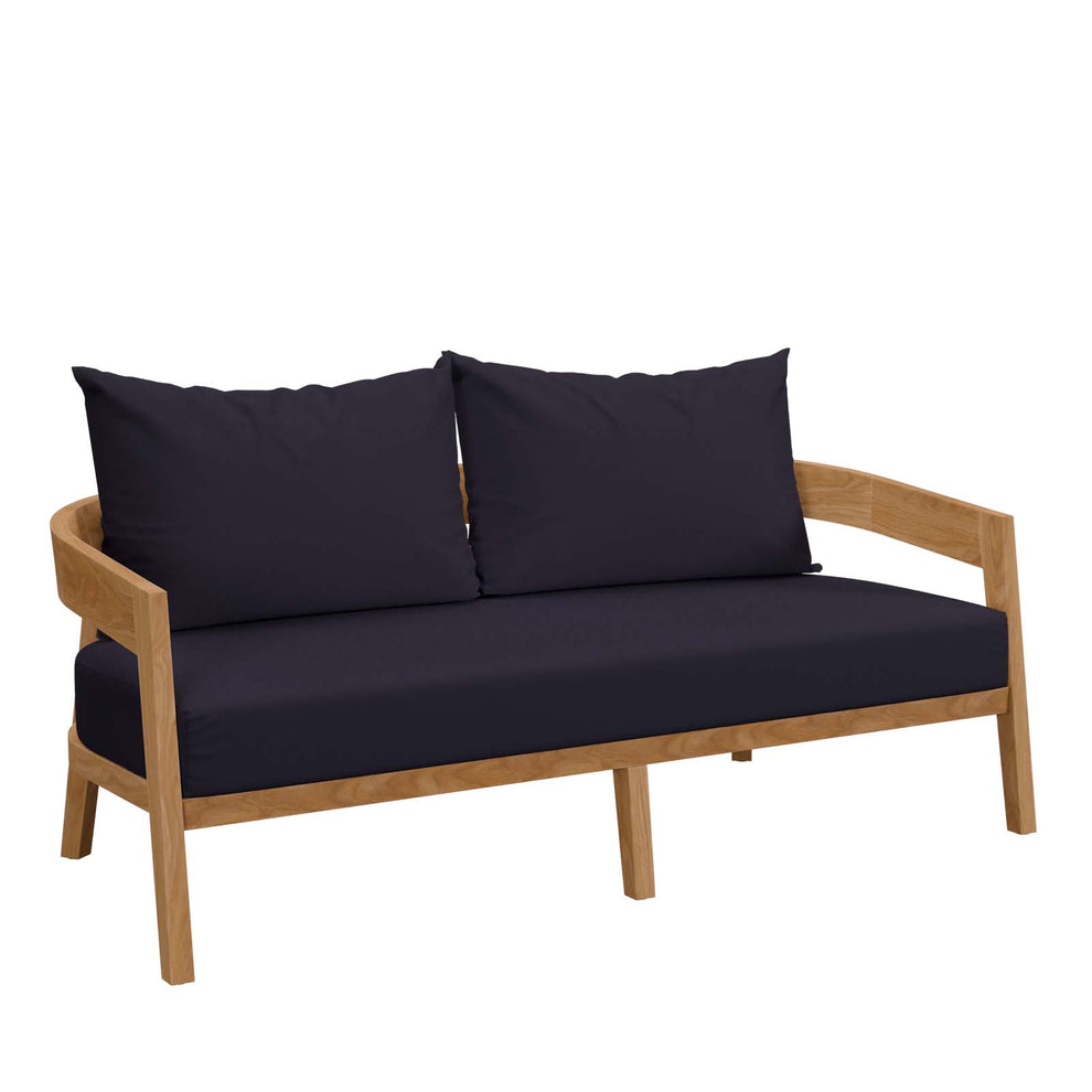 Brisbane Teak Wood Outdoor Patio Loveseat By Modway - EEI-5601 | Outdoor Sofas, Loveseats & Sectionals | Modishstore - 19