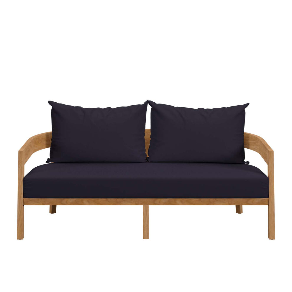 Brisbane Teak Wood Outdoor Patio Loveseat By Modway - EEI-5601 | Outdoor Sofas, Loveseats & Sectionals | Modishstore - 22