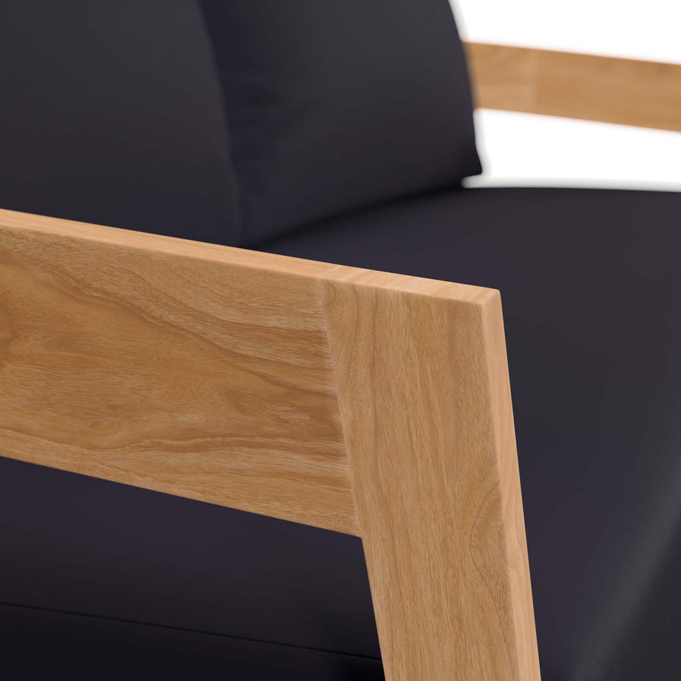 Brisbane Teak Wood Outdoor Patio Loveseat By Modway - EEI-5601 | Outdoor Sofas, Loveseats & Sectionals | Modishstore - 23