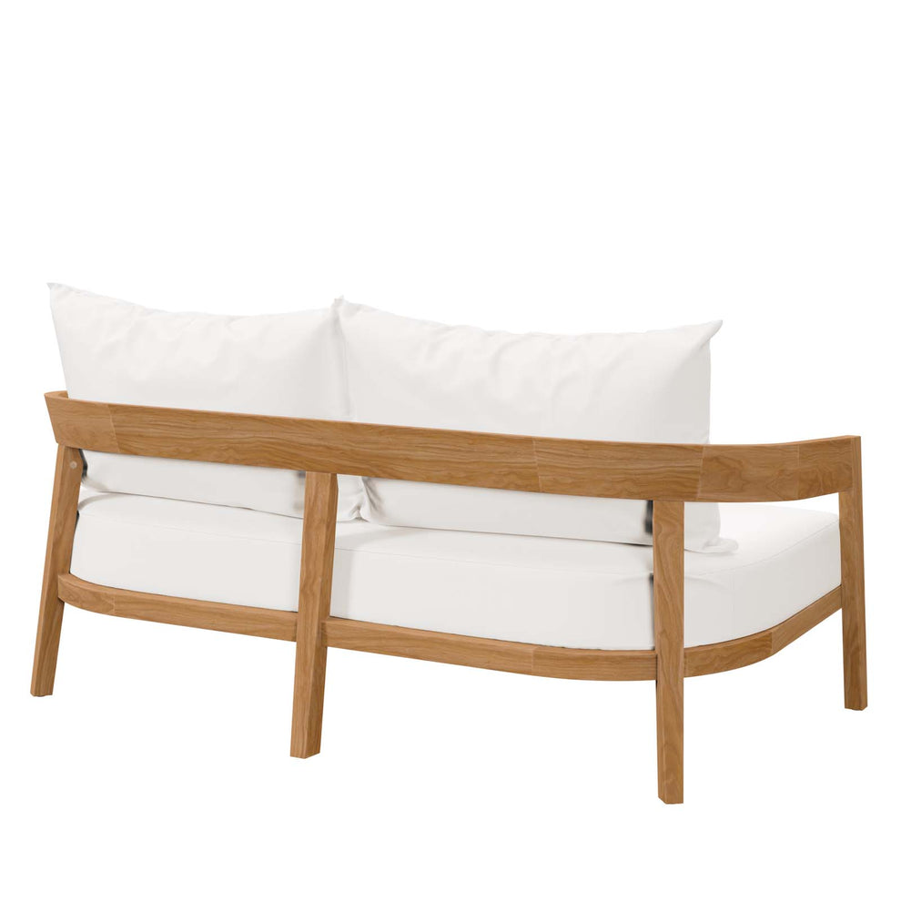 Brisbane Teak Wood Outdoor Patio Loveseat By Modway - EEI-5601 | Outdoor Sofas, Loveseats & Sectionals | Modishstore - 28
