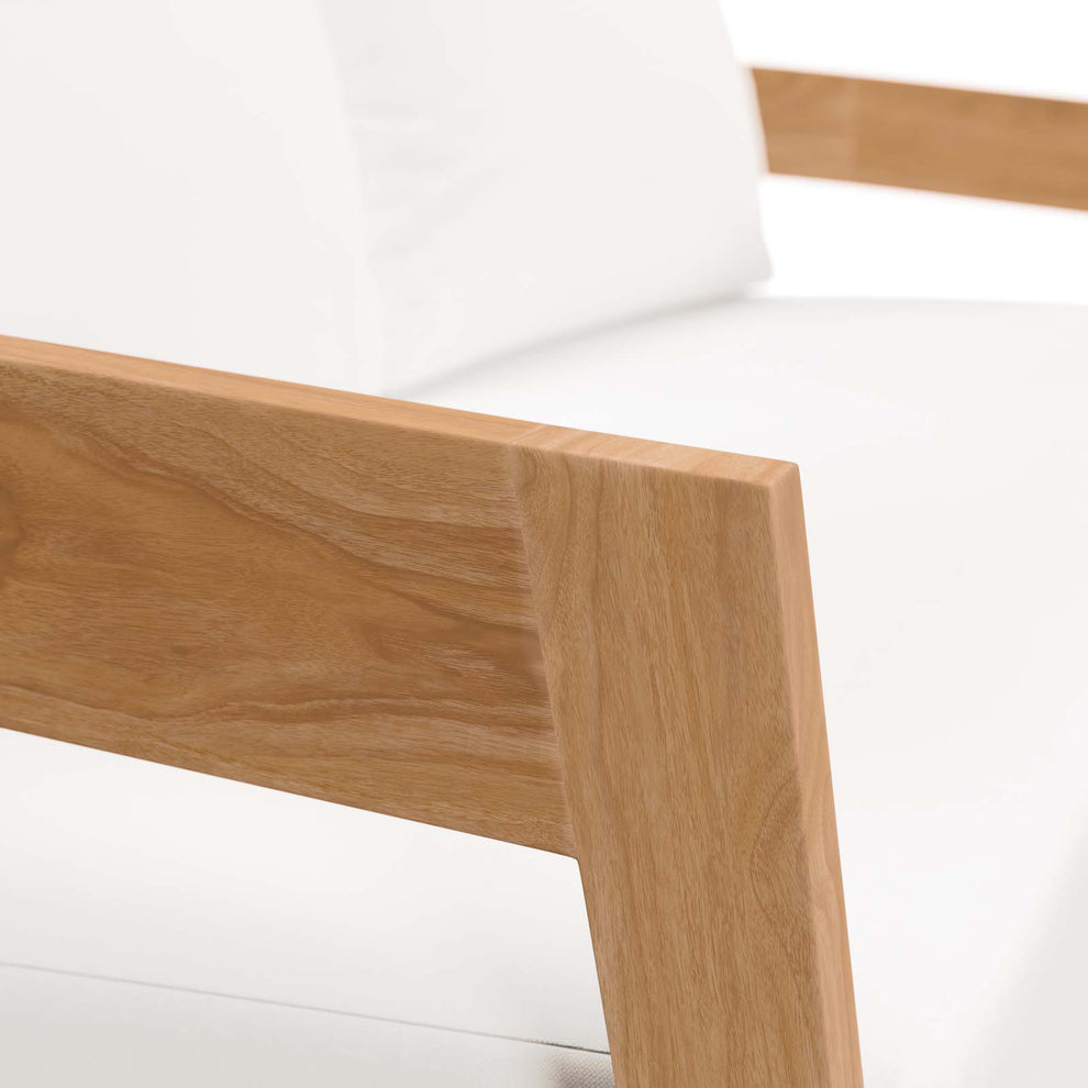 Brisbane Teak Wood Outdoor Patio Loveseat By Modway - EEI-5601 | Outdoor Sofas, Loveseats & Sectionals | Modishstore - 30
