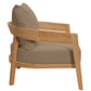 Brisbane Teak Wood Outdoor Patio Armchair By Modway - EEI-5602-NAT-GRY | Outdoor Chairs |  Modishstore - 10