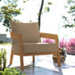 Brisbane Teak Wood Outdoor Patio Armchair By Modway - EEI-5602-NAT-GRY | Outdoor Chairs |  Modishstore - 16