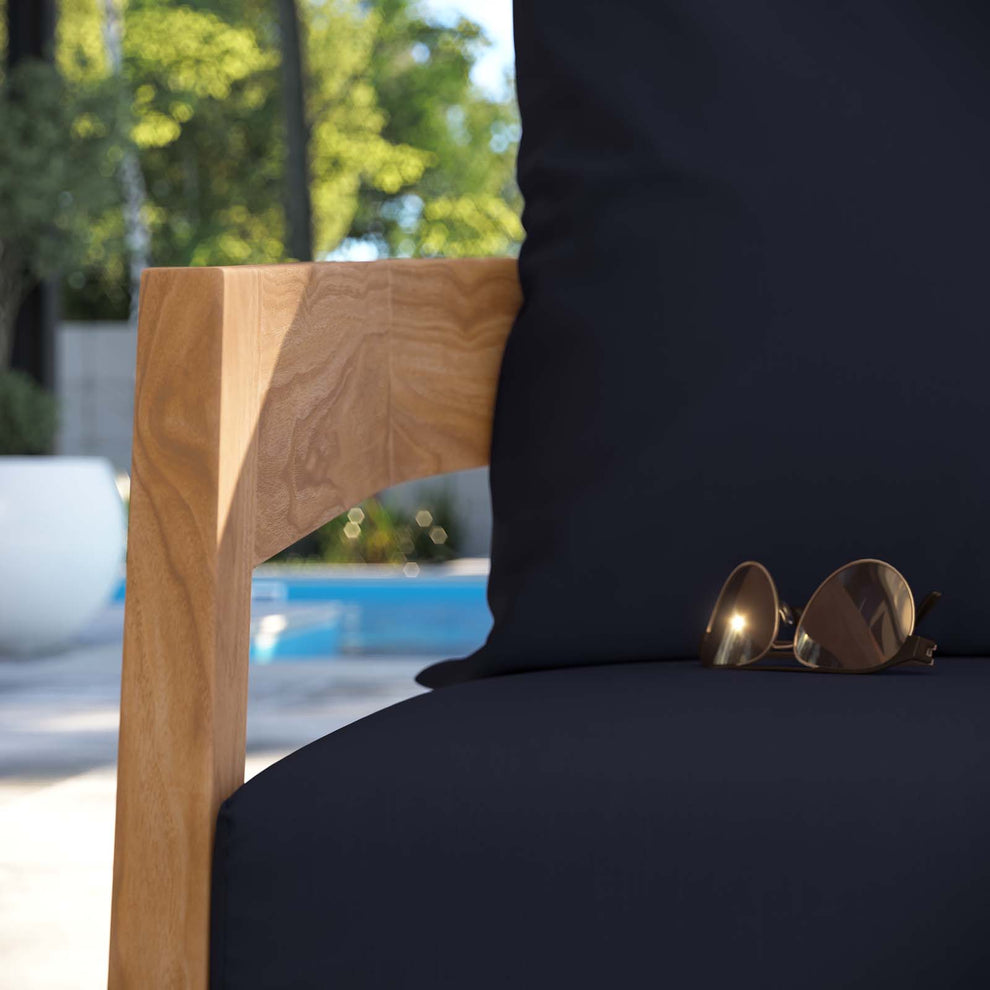 Brisbane Teak Wood Outdoor Patio Armchair By Modway - EEI-5602 | Outdoor Chairs | Modishstore - 23